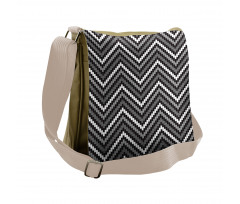 Herringbone Design Messenger Bag