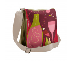 Champagne Drinks Messenger Bag