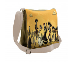 Skeletons Dance Messenger Bag