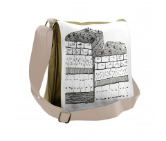 Rock Formation Theme School Messenger Bag