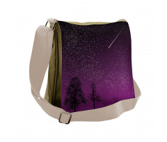 Night Silhouette Star Messenger Bag