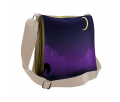 Nightfall with the Moon Messenger Bag