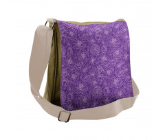 Floral Garden Art Retro Messenger Bag