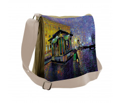 Kyiv City Night Art Messenger Bag