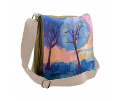 Abstract Nature Trees Messenger Bag