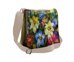 Flower Field Painting Messenger Bag