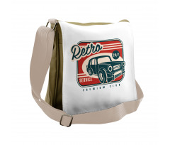 Retro Service Old Car Messenger Bag