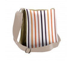 Vertical Pattern Stripes Messenger Bag