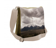 Mountains Colorado Gloomy Messenger Bag