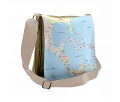 Caribbean Islands Messenger Bag