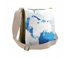 Detailed Mapping Messenger Bag