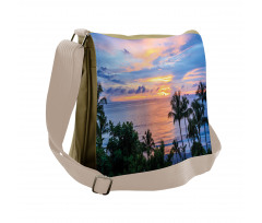 Serene and Tropical Messenger Bag