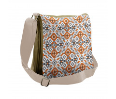 Zigzags and Geometrical Folk Messenger Bag