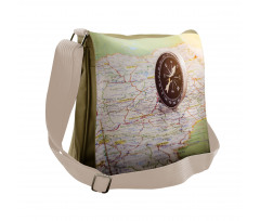 Navigate Equipment on Map Messenger Bag