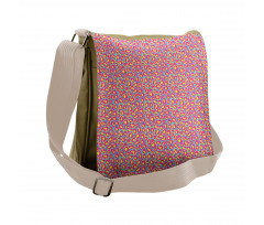 Bold Funky Blobs and Stains Messenger Bag