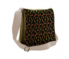 Dancing Women in Flag Hues Messenger Bag