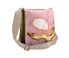 Japanese Art Bird Messenger Bag