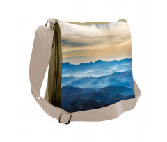 Blue Sea Cream Sky Messenger Bag