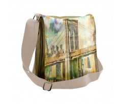 New York Brush Strokes Messenger Bag