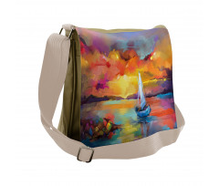 Impressionist Seascape Messenger Bag