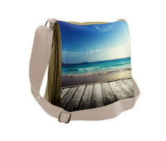 Weathered Beach Waves Messenger Bag