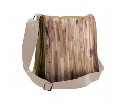 Aged Planks Pattern Messenger Bag