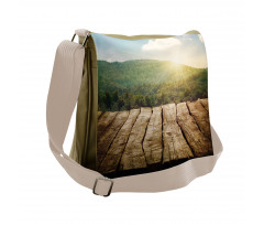 Mountain Side Landscape Messenger Bag