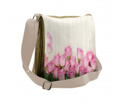 Blooming Rose Bouquet Messenger Bag