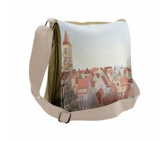 Pedestrian Town Cityscape Messenger Bag