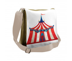 Stars Striped Circus Messenger Bag