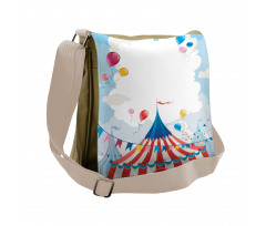 Circus Day Canvas Tent Messenger Bag