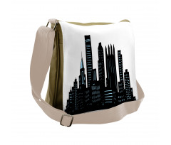 Cartoon Silhouette Messenger Bag