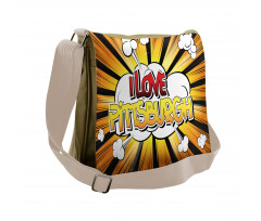 Comic Calligraphy Messenger Bag