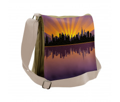 Manhattan from the East River Messenger Bag