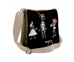 Spooky Wedding Art Messenger Bag