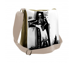 Dancing with Death Shadow Messenger Bag