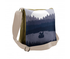 Gloomy Night Layout Summer Messenger Bag