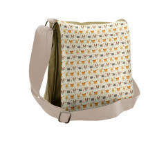 Floral Animals Messenger Bag