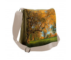 Tree Branches Blue Sky Messenger Bag