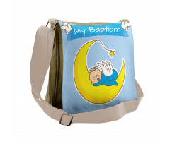 Baby Sleeps on the Moon Messenger Bag