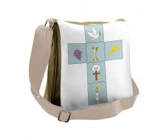 Greeting and Welcoming Image Messenger Bag