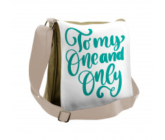 Vibrant Wording Messenger Bag