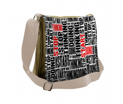 Modern Written Words Doing Messenger Bag