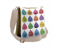 Happy Colorful Kawaii Messenger Bag