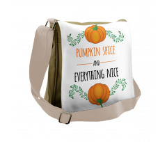 Pumpkin Drawings Messenger Bag