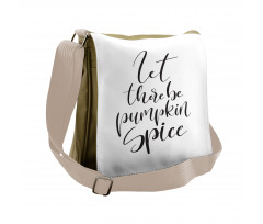 Autumn Vibes Motto Messenger Bag