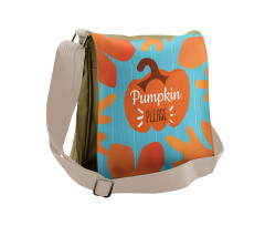 Pumpkin Please Words Messenger Bag