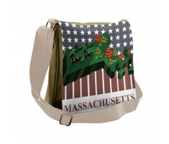 State Map Old Glory Messenger Bag