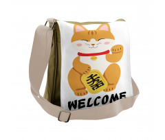 Nice Cat Doodle Messenger Bag