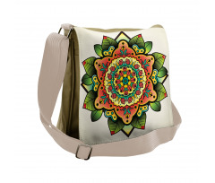 Floral Medallion Ornate Messenger Bag